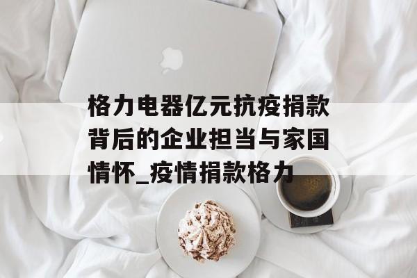 格力电器亿元抗疫捐款背后的企业担当与家国情怀_疫情捐款格力